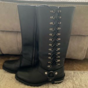 Womens Milwaukee Leather Boots - Size 9.5